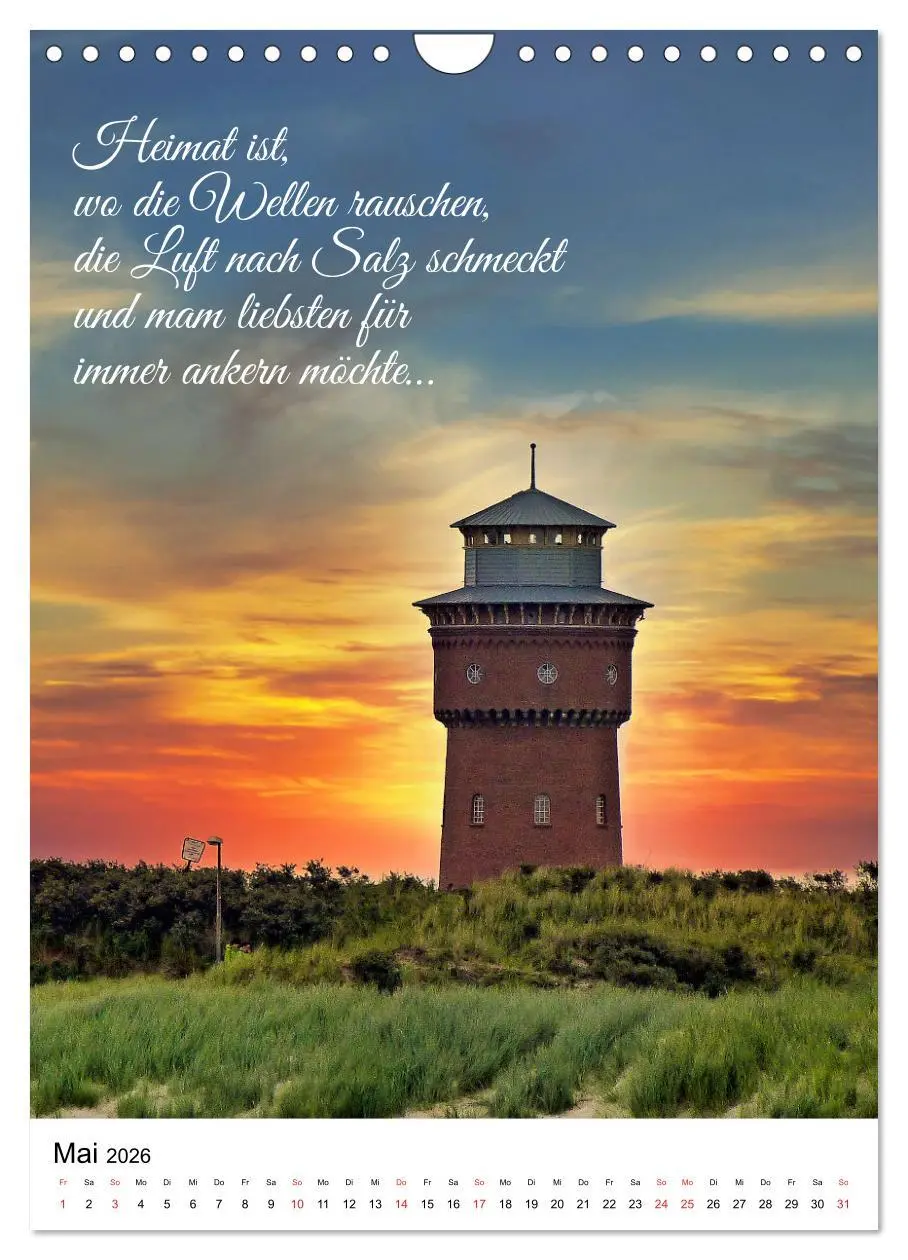 Bild: 9783516381948 | Facettenreiches Borkum (Wandkalender 2026 DIN A4 hoch), CALVENDO...
