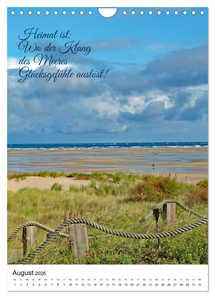 Bild: 9783516381948 | Facettenreiches Borkum (Wandkalender 2026 DIN A4 hoch), CALVENDO...