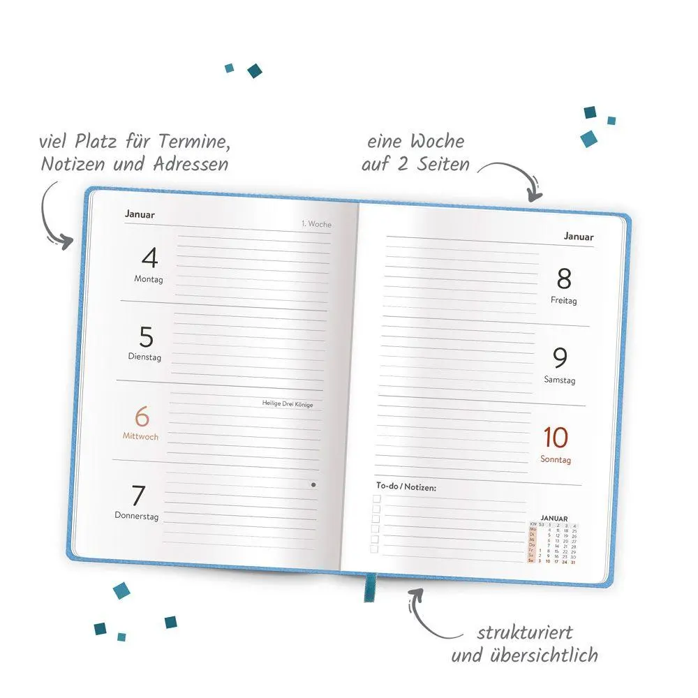 Bild: 4251901512048 | TRÖTSCH - Taschenkalender A6 Soft Touch Punkte 2027 | KG | Kalender