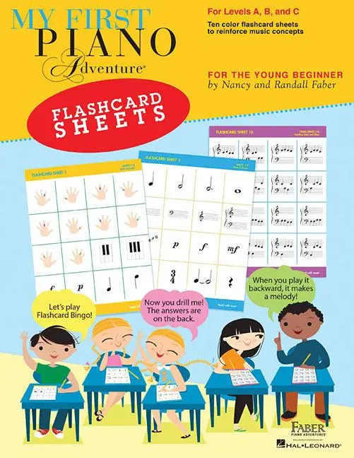 Cover: 9781616772048 | My First Piano Adventure Flashcard Sheets | For the Young Beginner