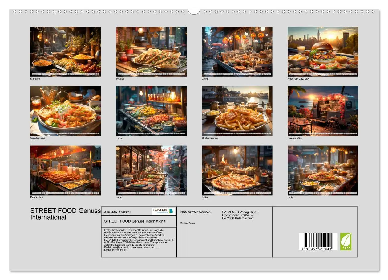 Bild: 9783457492048 | STREET FOOD Genuss International (hochwertiger Premium Wandkalender...