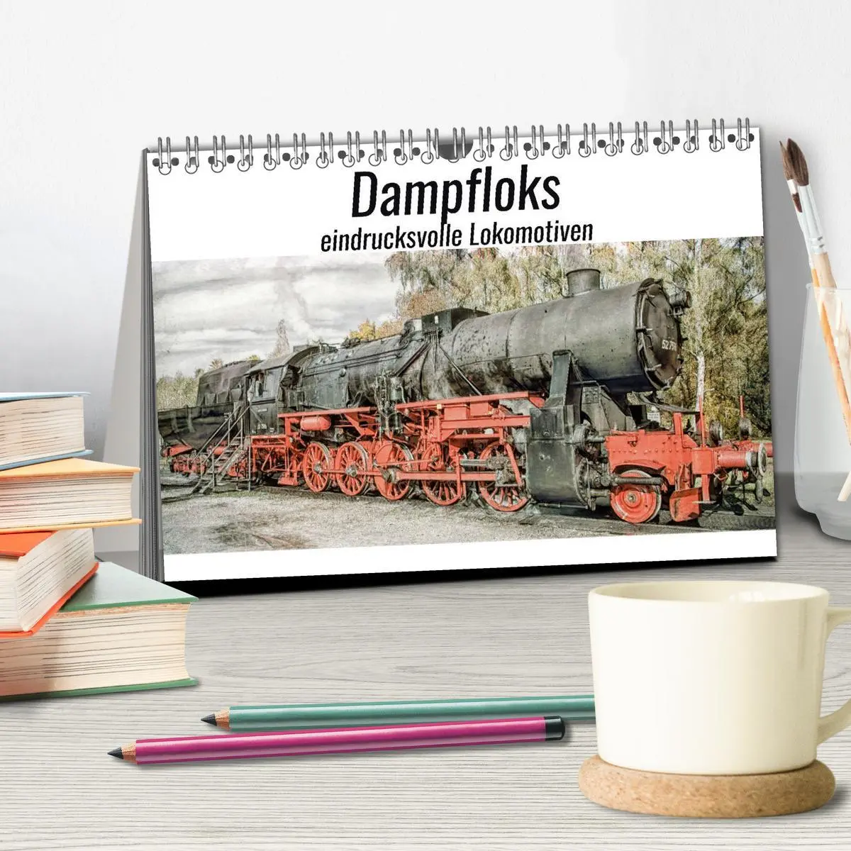 Bild: 9783457702048 | Dampfloks - eindrucksvolle Lokomotiven (Tischkalender 2026 DIN A5...