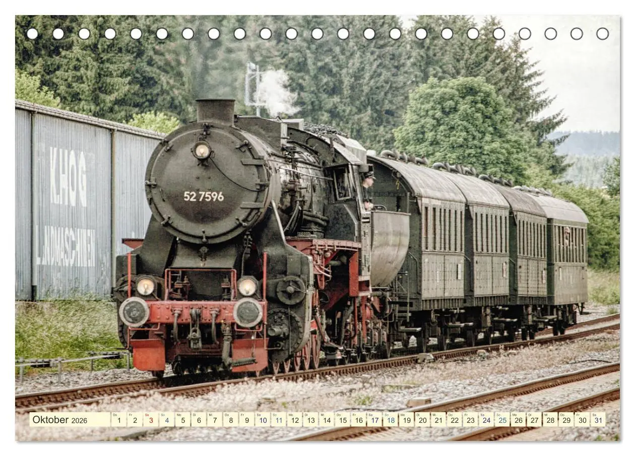 Bild: 9783457702048 | Dampfloks - eindrucksvolle Lokomotiven (Tischkalender 2026 DIN A5...