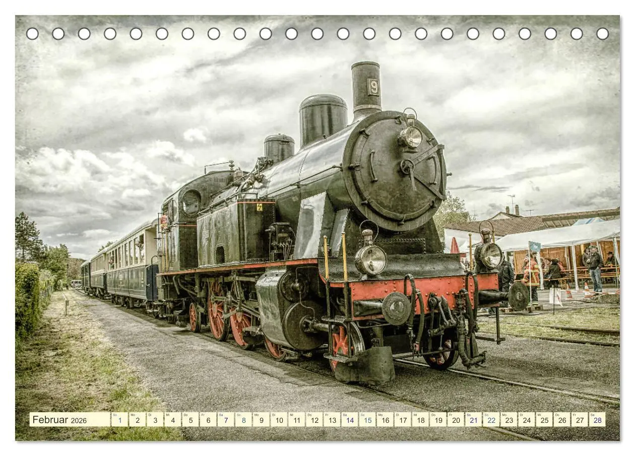 Bild: 9783457702048 | Dampfloks - eindrucksvolle Lokomotiven (Tischkalender 2026 DIN A5...