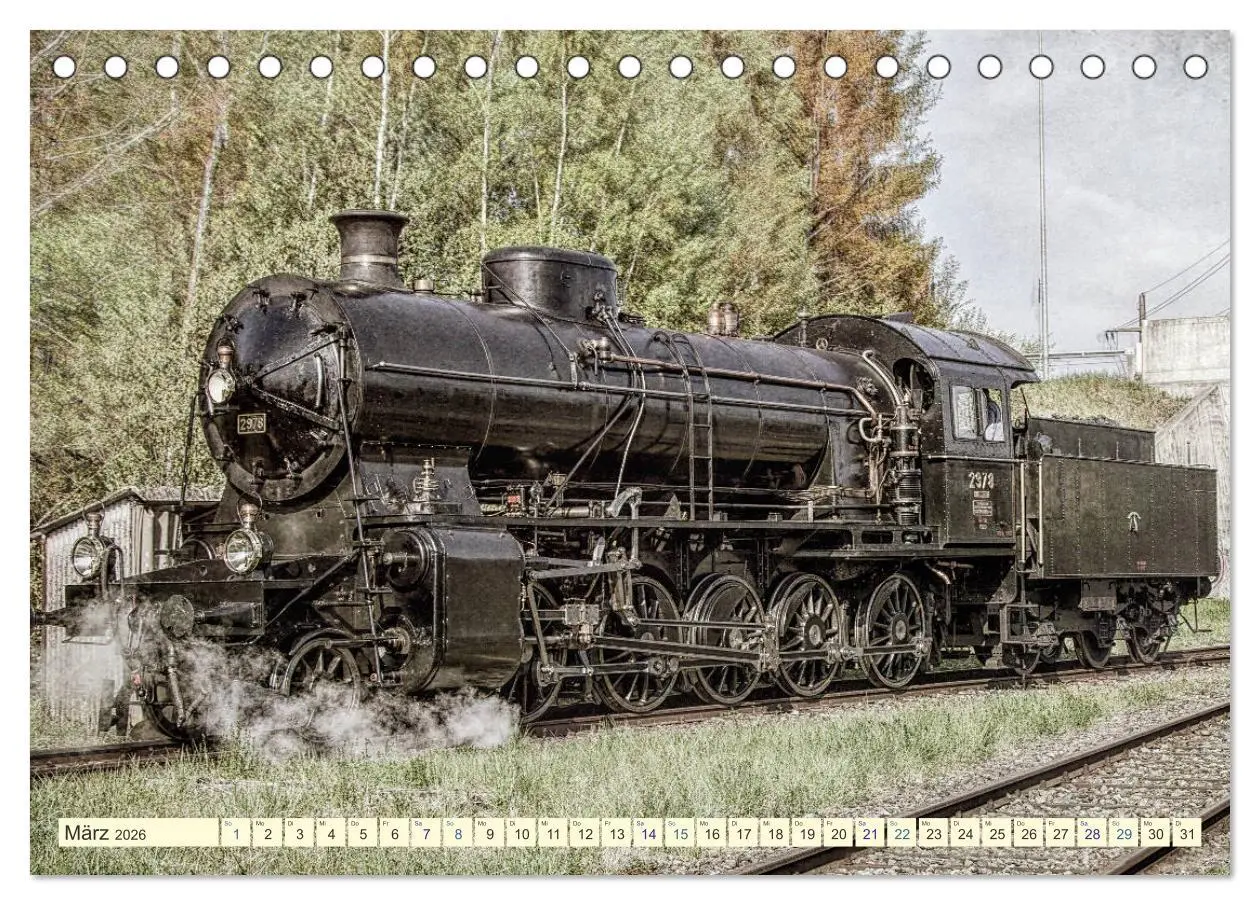 Bild: 9783457702048 | Dampfloks - eindrucksvolle Lokomotiven (Tischkalender 2026 DIN A5...