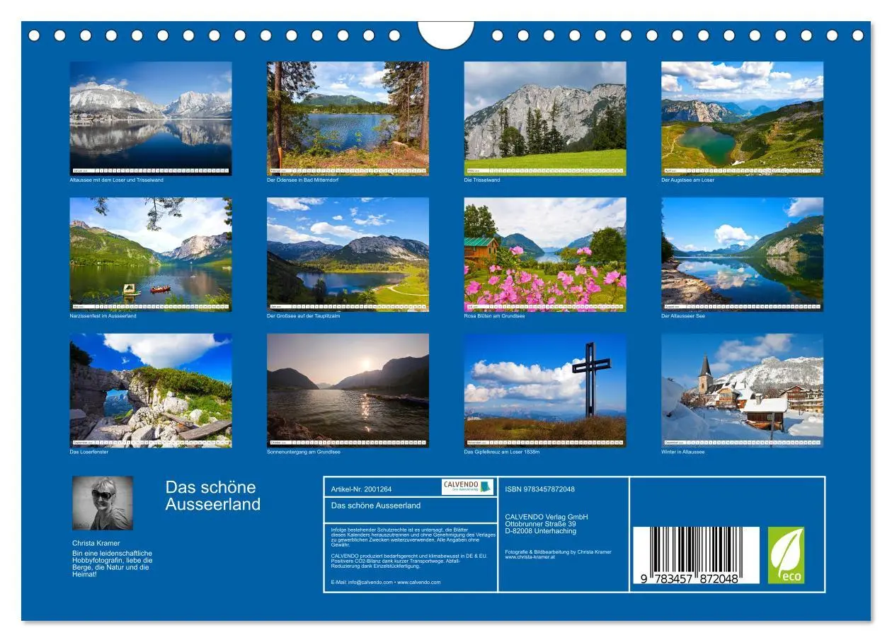 Bild: 9783457872048 | Das schöne Ausseerland (Wandkalender 2026 DIN A4 quer), CALVENDO...