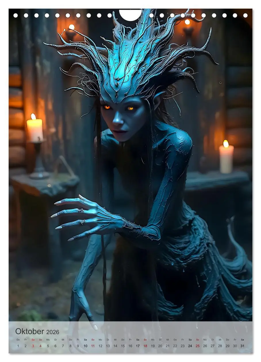 Bild: 9783457942048 | Slawische Mythologie - Götter, Helden und Monster (Wandkalender...