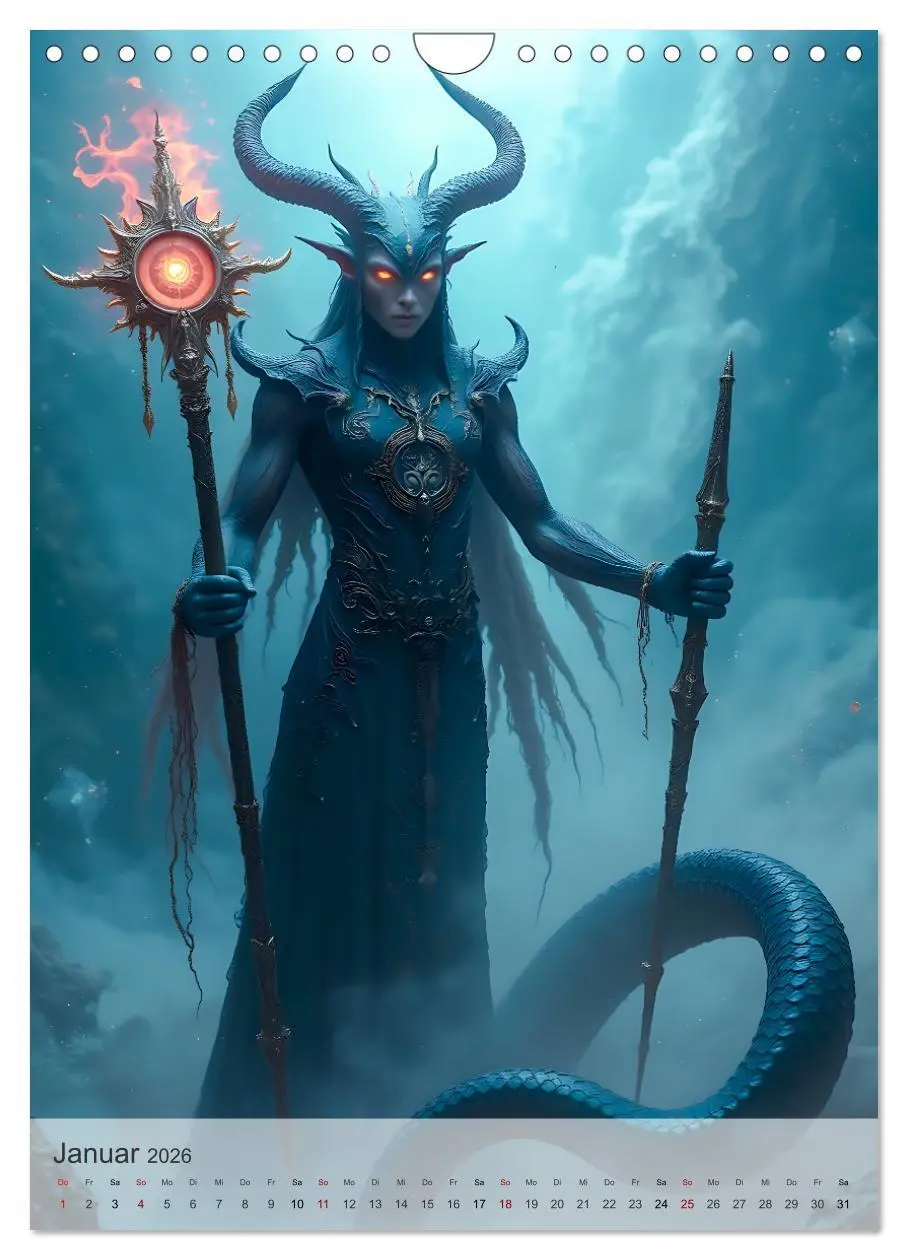 Bild: 9783457942048 | Slawische Mythologie - Götter, Helden und Monster (Wandkalender...