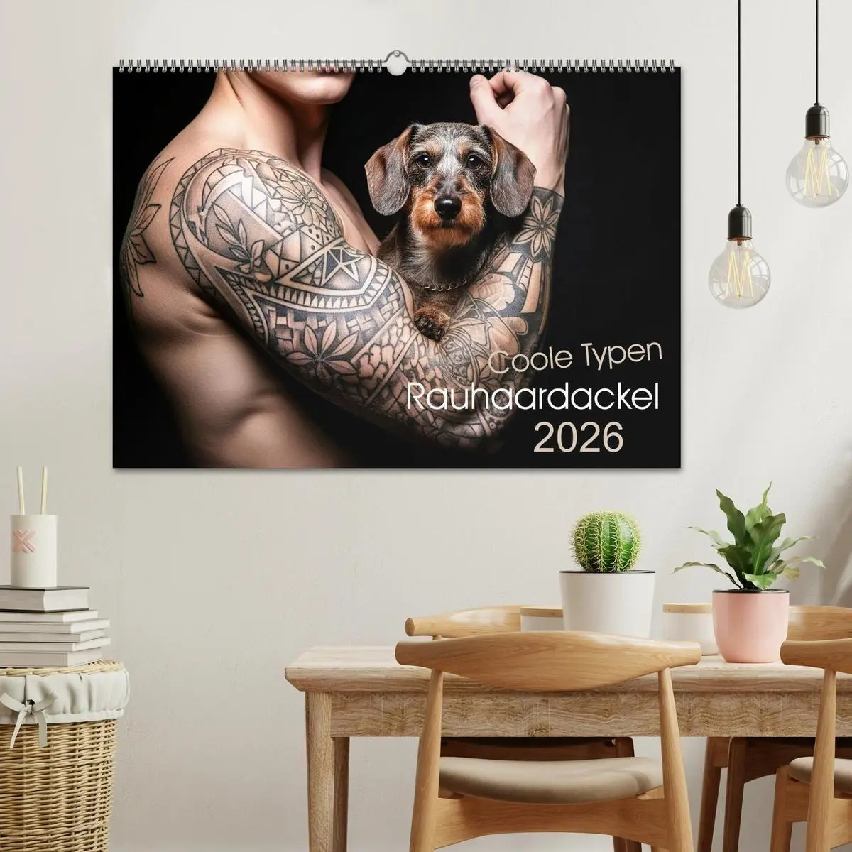 Bild: 9783516722048 | Coole Typen - Rauhaardackel (Wandkalender 2026 DIN A2 quer),...