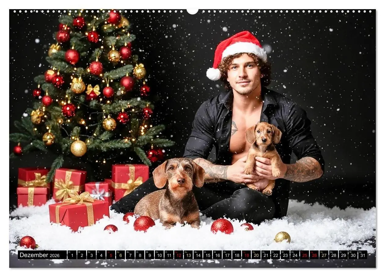 Bild: 9783516722048 | Coole Typen - Rauhaardackel (Wandkalender 2026 DIN A2 quer),...