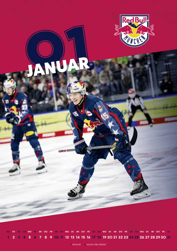 Bild: 9783710902048 | EHC Red Bull München 2026 - Fankalender | Kalender | Spiralbindung
