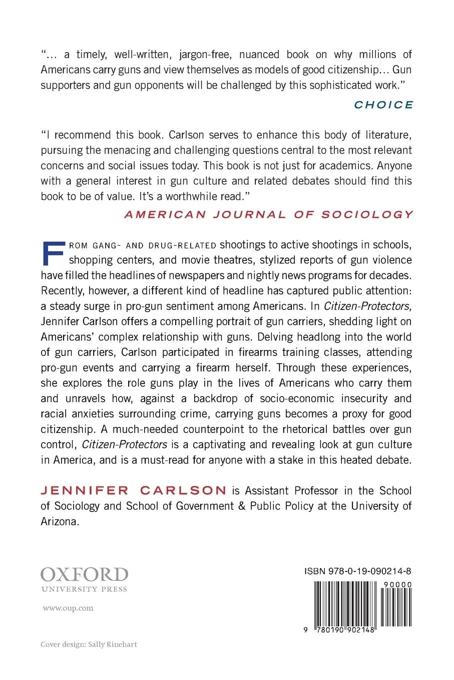 Rückseite: 9780190902148 | Citizen-Protectors | Jennifer Carlson | Taschenbuch | Englisch | 2018