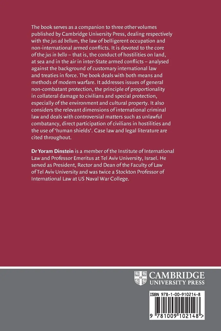 Rückseite: 9781009102148 | The Conduct of Hostilities under the Law of International Armed...