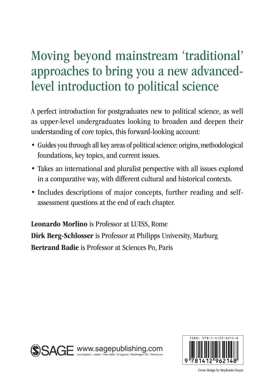 Rückseite: 9781412962148 | Political Science | A Global Perspective | Leonardo Morlino (u. a.)