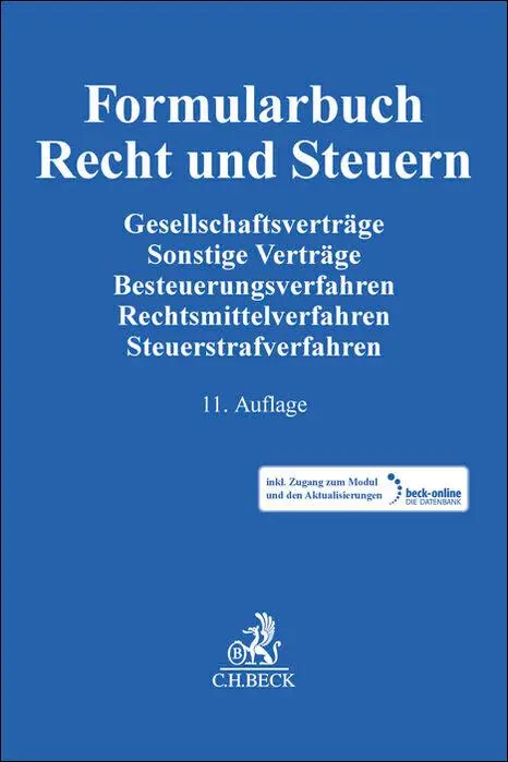 Cover: 9783406812248 | Formularbuch Recht und Steuern | Jörg Alvermann | Bundle | Deutsch