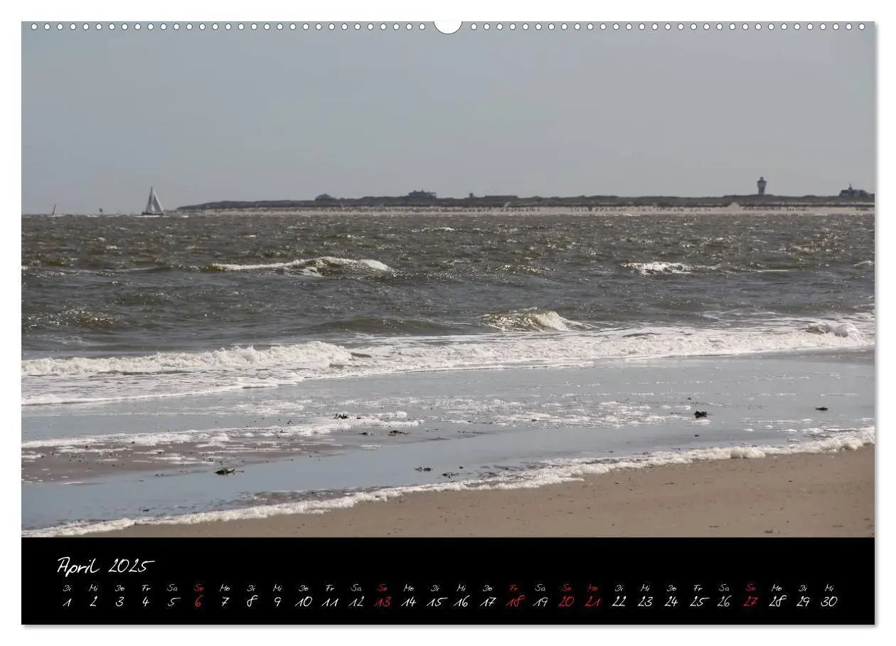 Bild: 9783435832248 | Baltrum (Wandkalender 2025 DIN A2 quer), CALVENDO Monatskalender