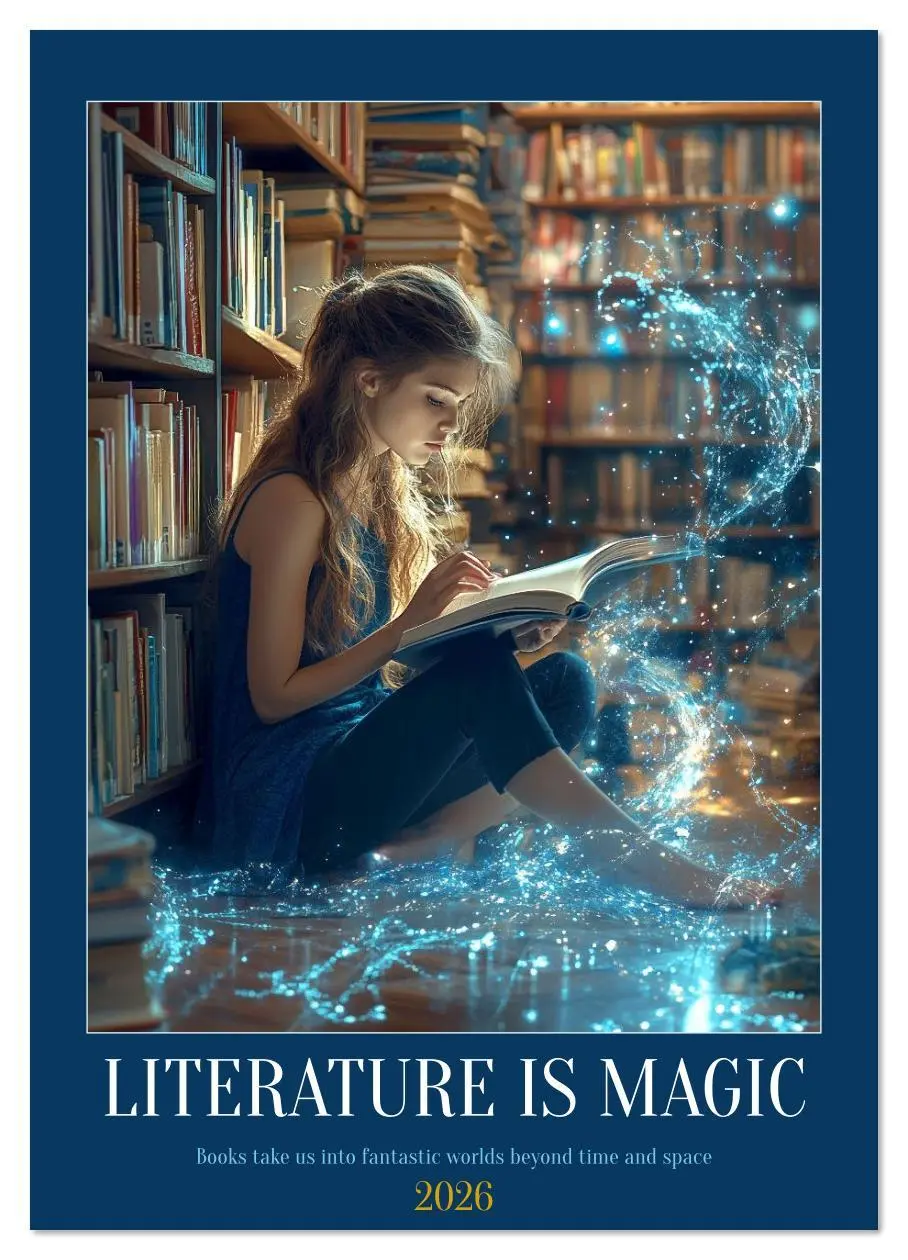 Cover: 9783516632248 | Literature is Magic (Wall Calendar 2026 DIN A4 portrait), CALVENDO...