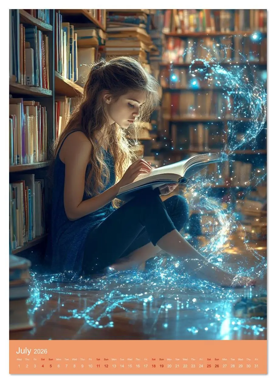 Bild: 9783516632248 | Literature is Magic (Wall Calendar 2026 DIN A4 portrait), CALVENDO...