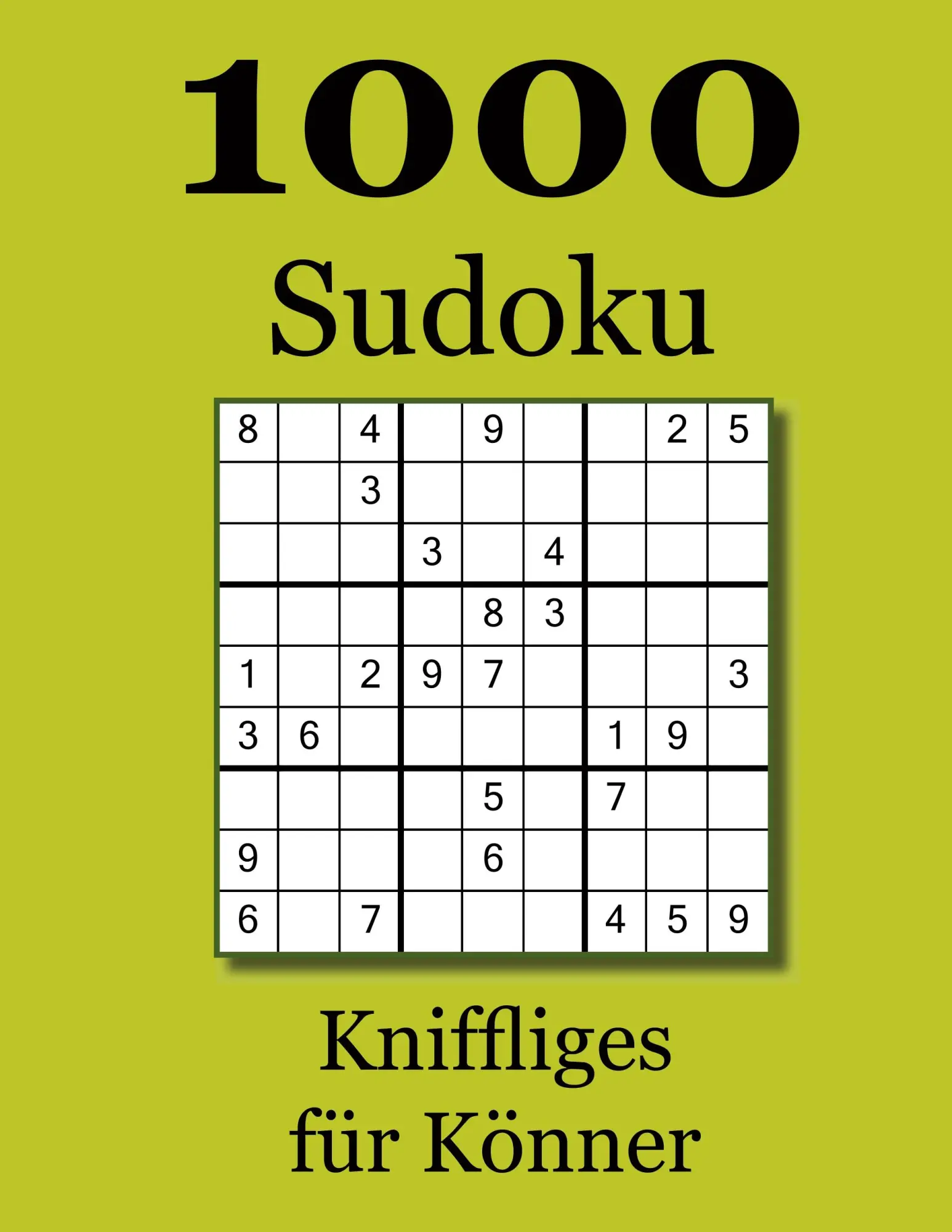 Cover: 9783748152248 | 1000 Sudoku | Kniffliges für Könner | David Badger | Taschenbuch