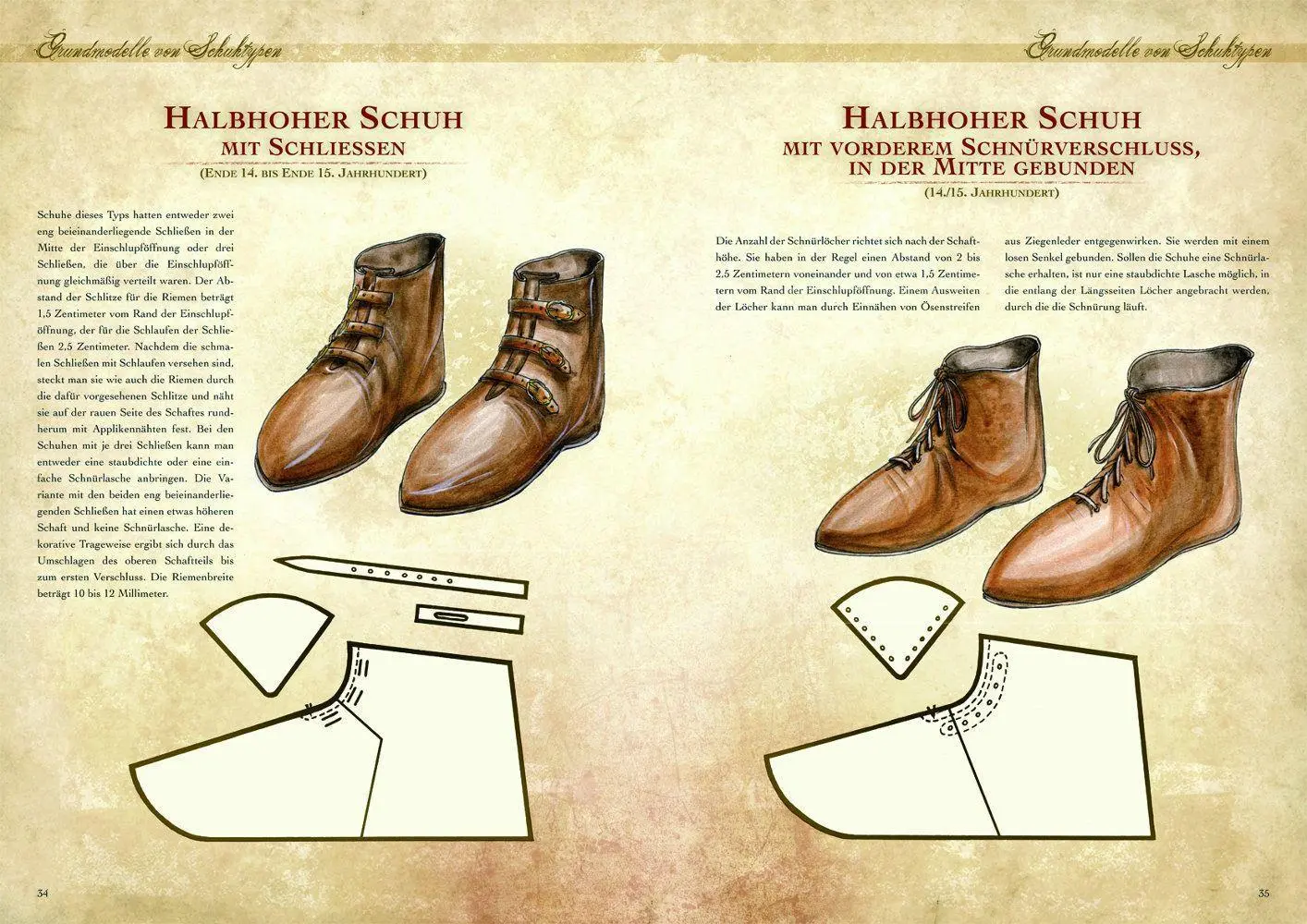 Bild: 9783938922248 | Kleidung des Mittelalters selbst anfertigen - Schuhe des Hoch- und...