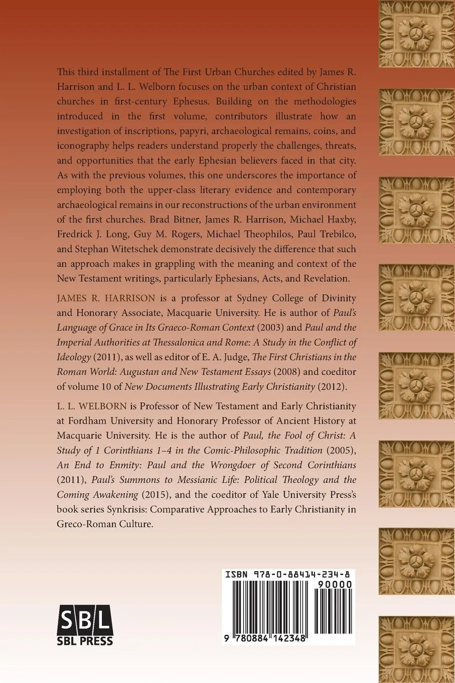 Rückseite: 9780884142348 | The First Urban Churches 3 | Ephesus | James R. Harrison (u. a.)