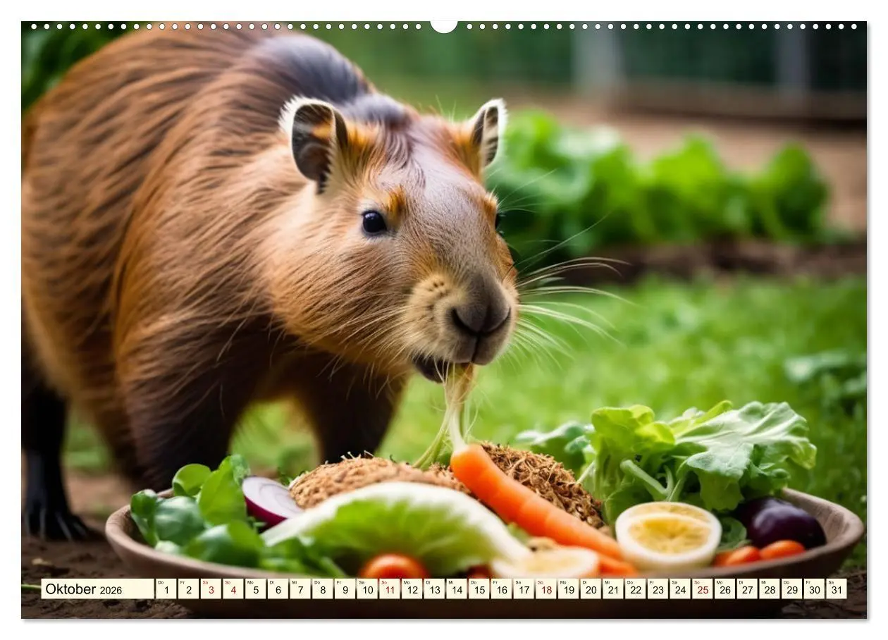 Bild: 9783457392348 | Capybaras - Wasserschweine die Herren der Gräser (Wandkalender 2026...