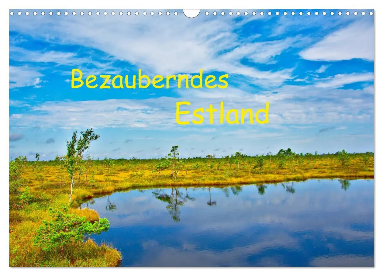 Cover: 9783457772348 | Bezauberndes Estland (Wandkalender 2026 DIN A3 quer), CALVENDO...