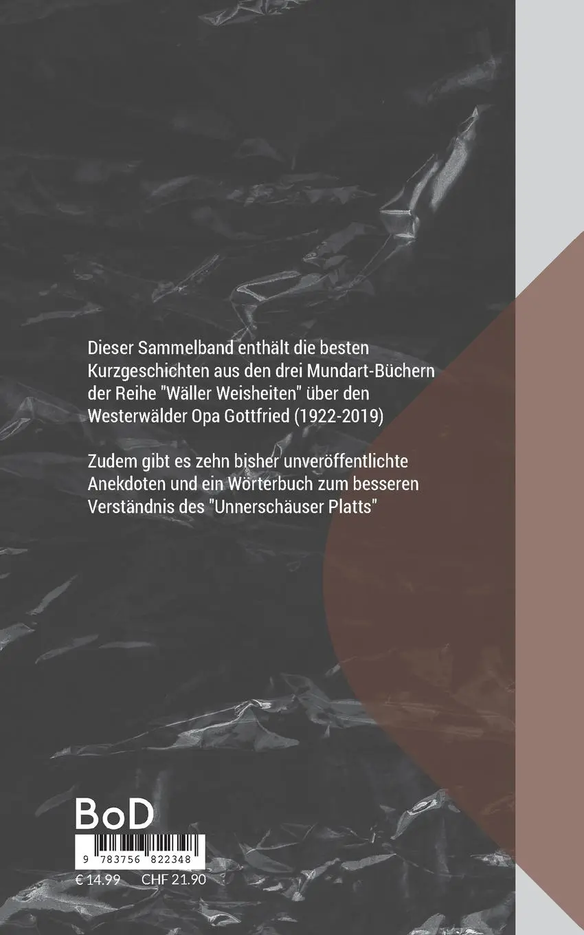 Rückseite: 9783756822348 | 100 Jahre Opa - 100 Geschichten | Thorsten Ferdinand | Taschenbuch