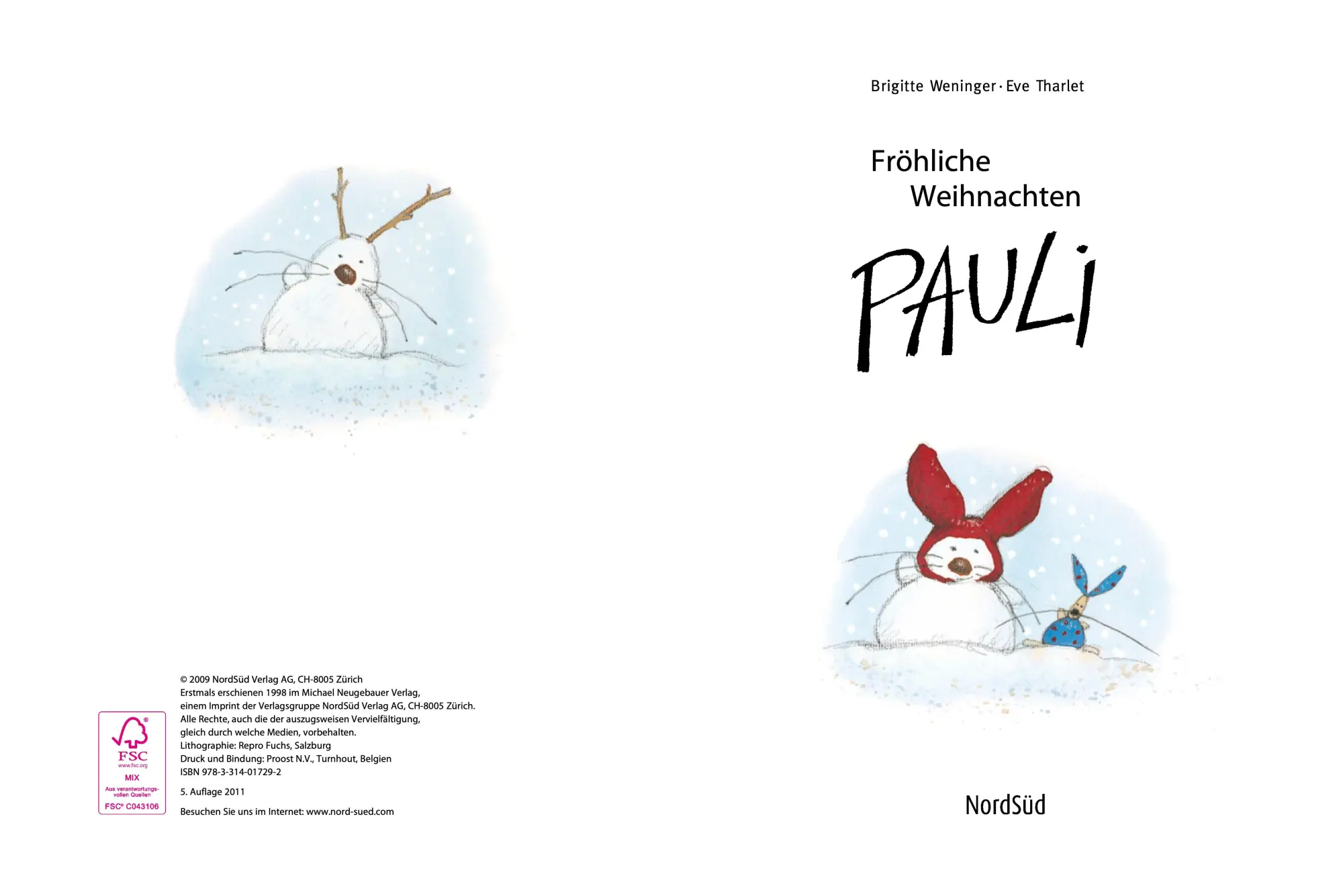 Bild: 9783314102448 | Fröhliche Weihnachten Pauli | Brigitte Weninger | Buch | 32 S. | 2014