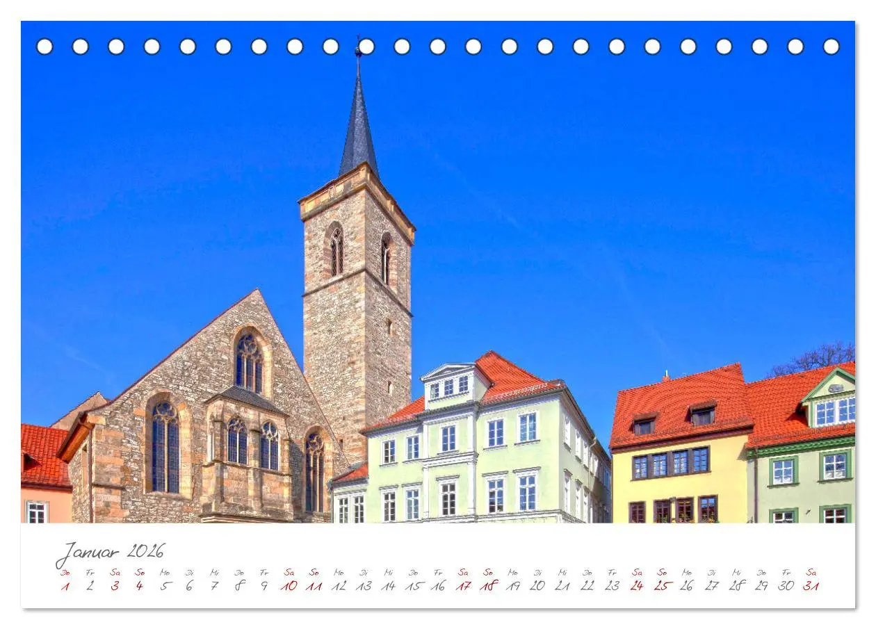 Bild: 9783457762448 | Erfurt - Die Landeshauptstadt mit Geschichte (Tischkalender 2026...