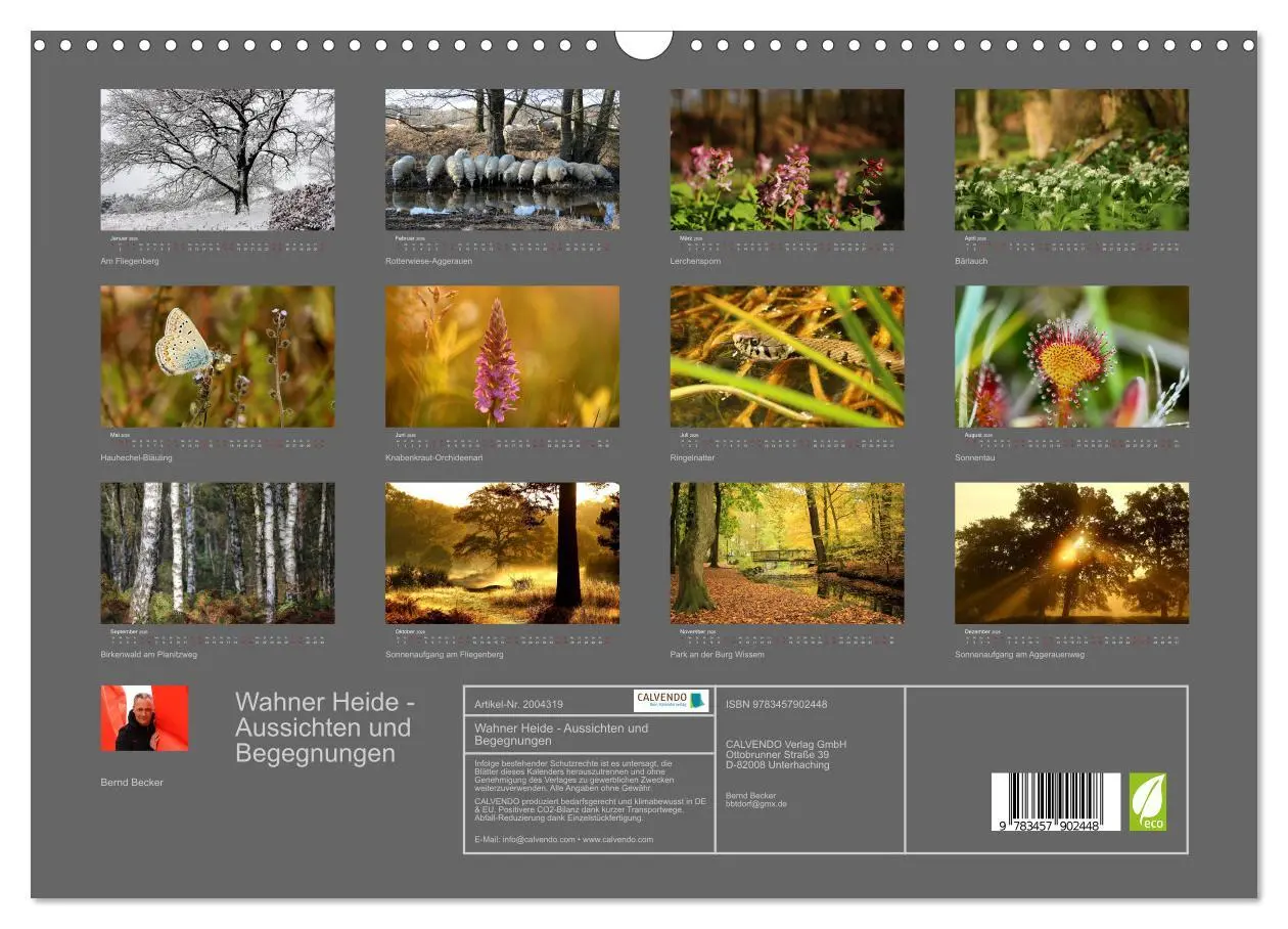 Bild: 9783457902448 | Wahner Heide - Aussichten und Begegnungen (Wandkalender 2026 DIN A3...