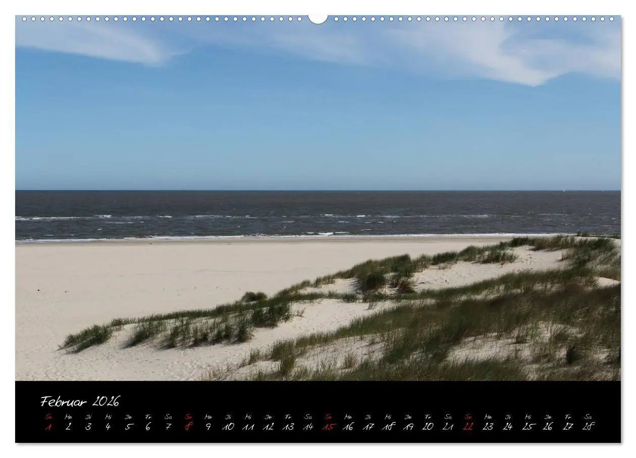 Bild: 9783516232448 | Baltrum (Wandkalender 2026 DIN A2 quer), CALVENDO Monatskalender