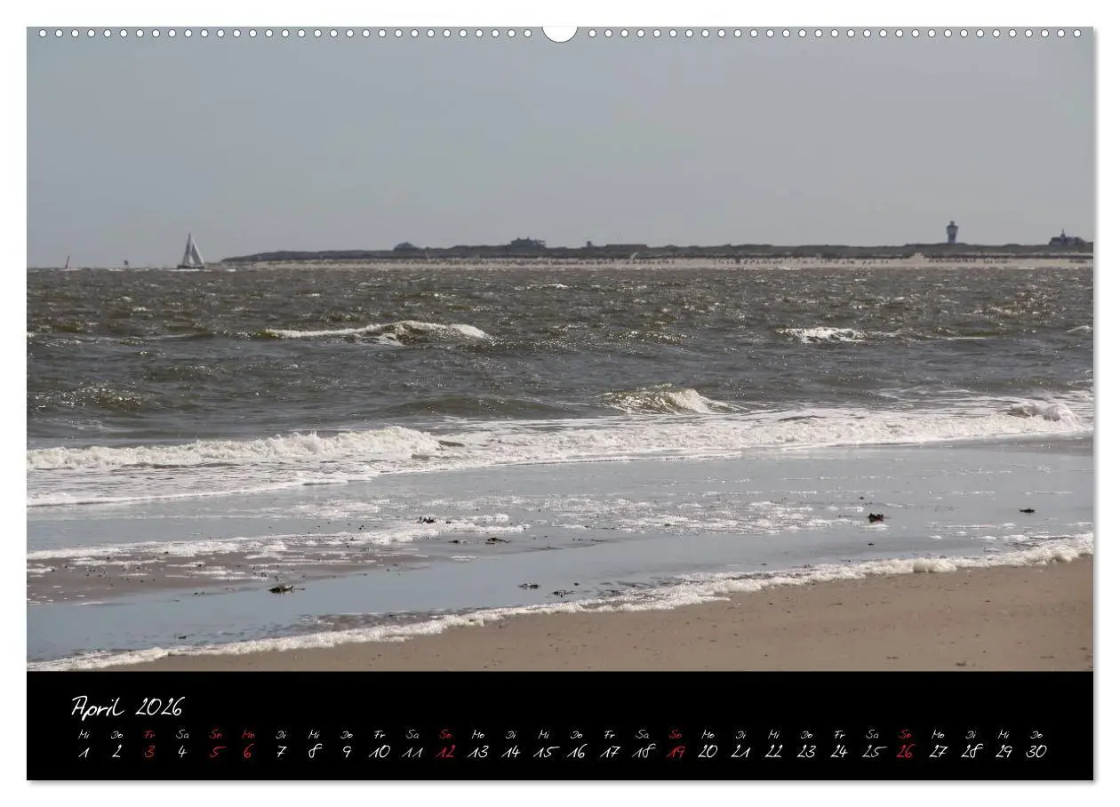 Bild: 9783516232448 | Baltrum (Wandkalender 2026 DIN A2 quer), CALVENDO Monatskalender