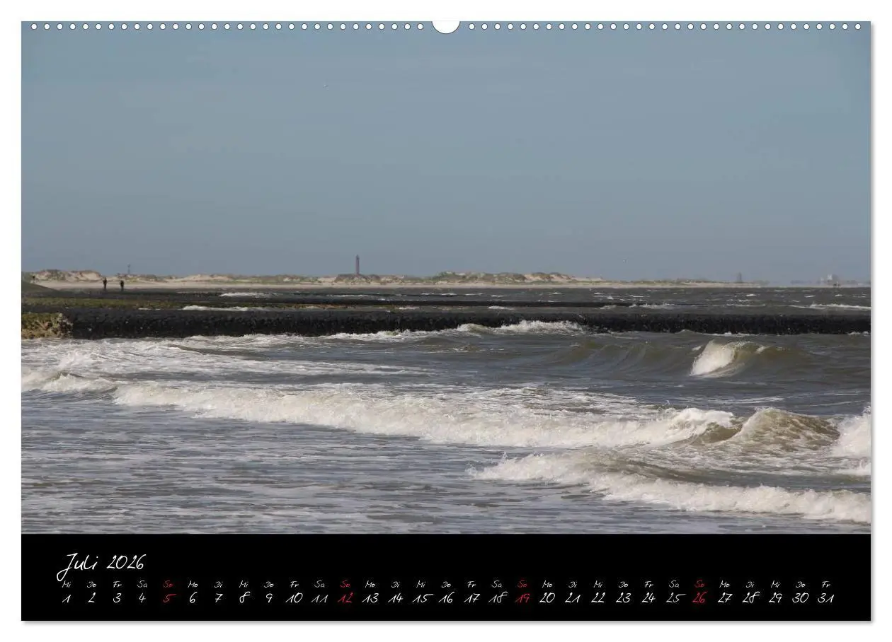 Bild: 9783516232448 | Baltrum (Wandkalender 2026 DIN A2 quer), CALVENDO Monatskalender