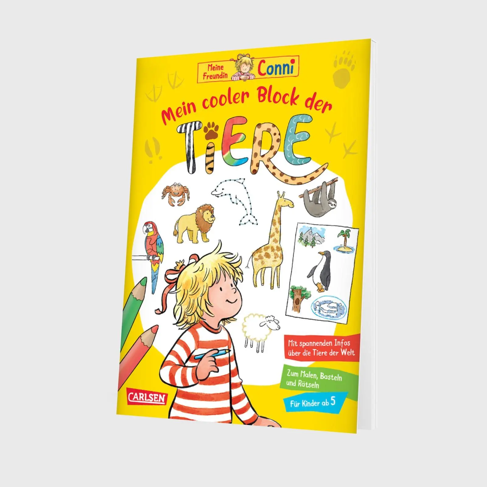 Bild: 9783551192448 | Conni Gelbe Reihe (Beschäftigungsbuch): Mein cooler Block der Tiere