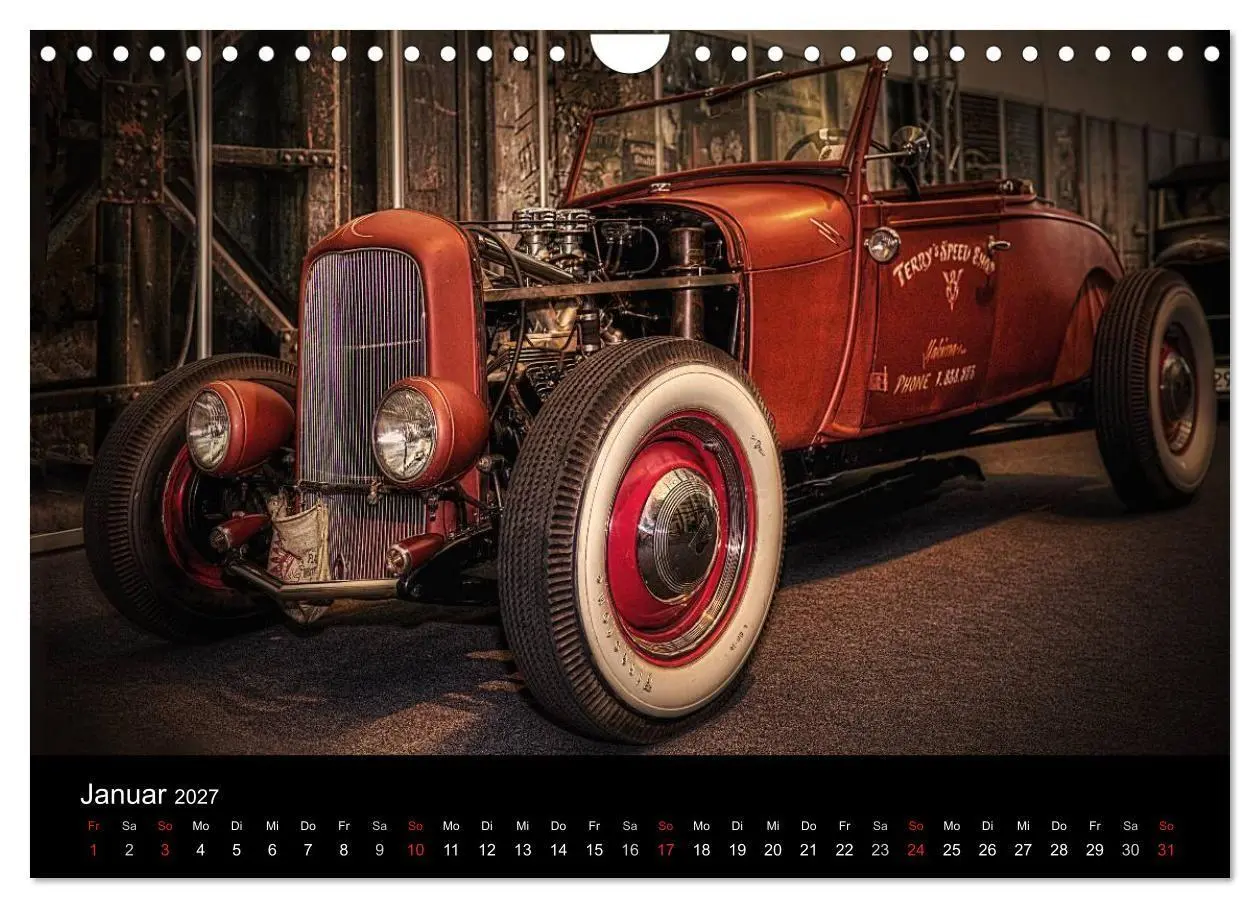 Bild: 9783594072448 | Außergewöhnliche Autos - Hot Rods (Wandkalender 2027 DIN A4 quer),...