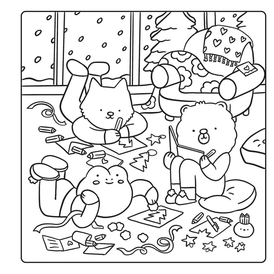 Bild: 9783735882448 | Cosy Coloring - Cute Christmas | Einfach niedlich ausmalen | Guillet