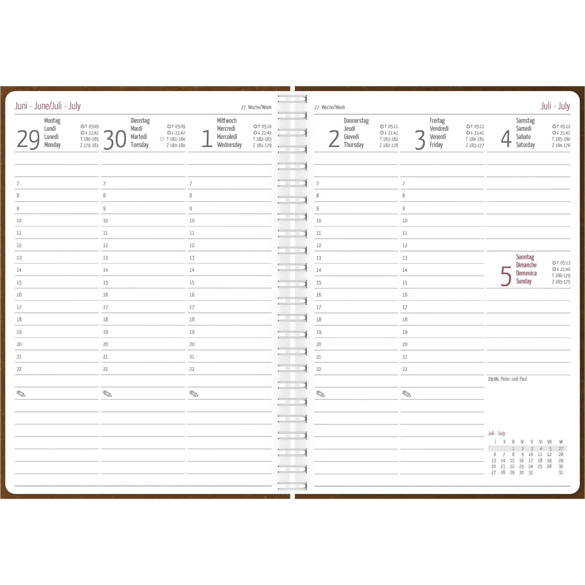Bild: 4069095002548 | Wochenplaner Nature Line Malt 2026 - Taschen-Kalender A5 - 1 Woche...
