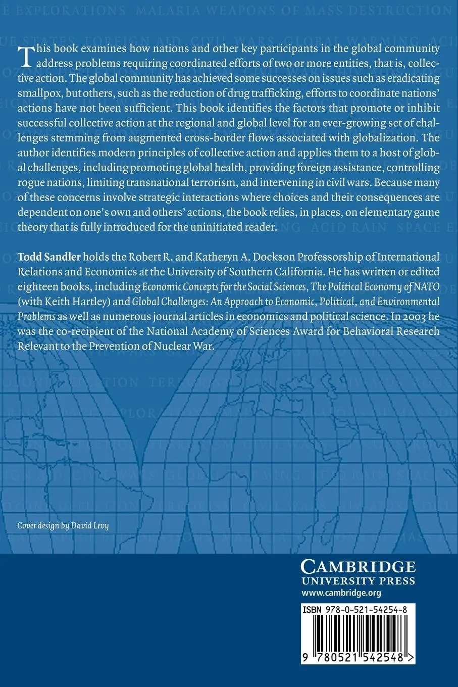 Rückseite: 9780521542548 | Global Collective Action | Todd Sandler (u. a.) | Taschenbuch | 2010