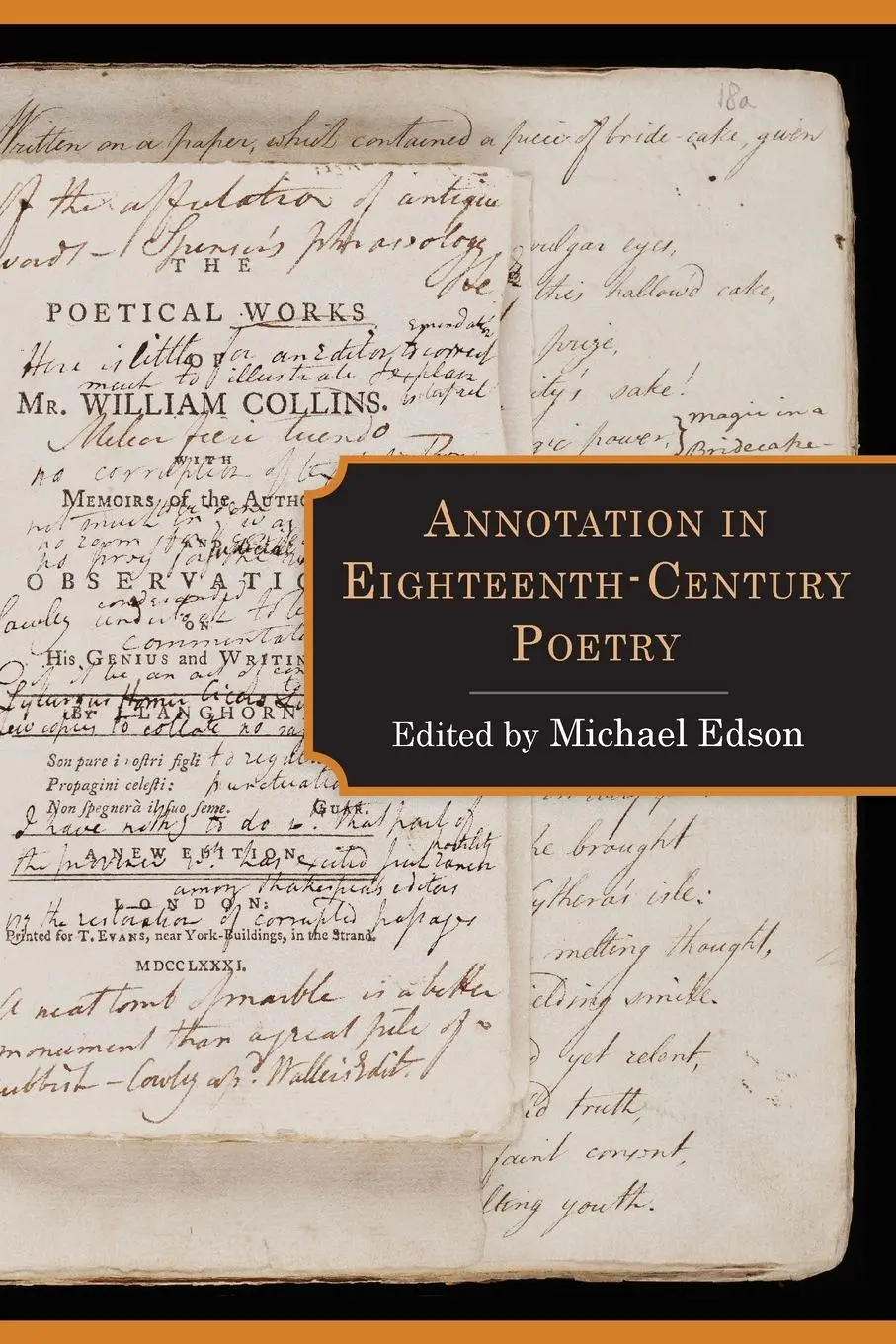 Cover: 9781611462548 | Annotation in Eighteenth-Century Poetry | Michael Edson | Taschenbuch