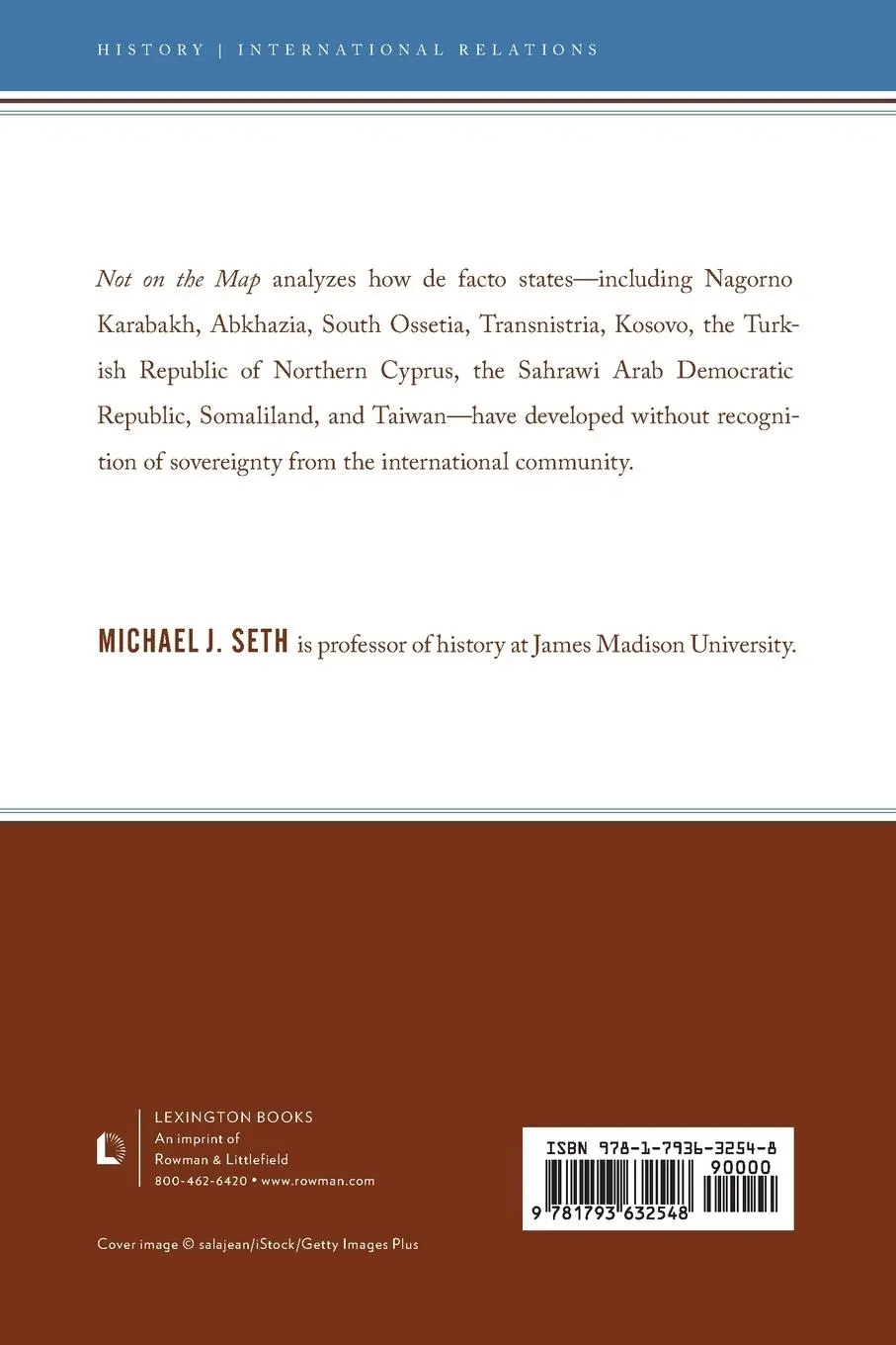 Rückseite: 9781793632548 | Not on the Map | The Peculiar Histories of De Facto States | Seth