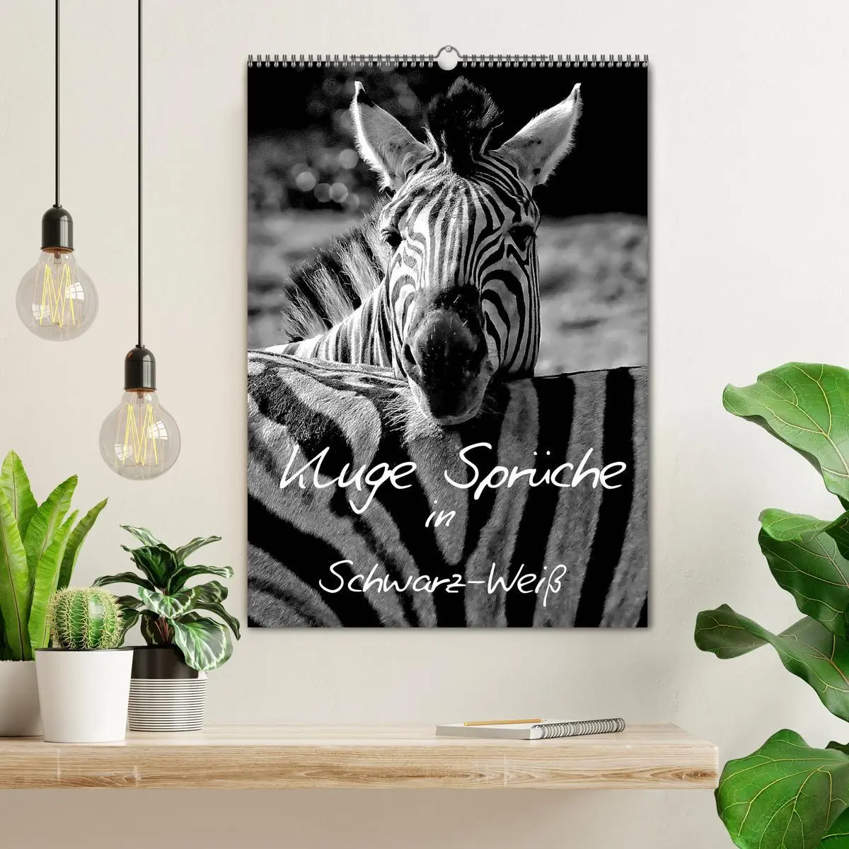 Bild: 9783516462548 | Kluge Sprüche in Schwarz-Weiß (Wandkalender 2026 DIN A2 hoch),...