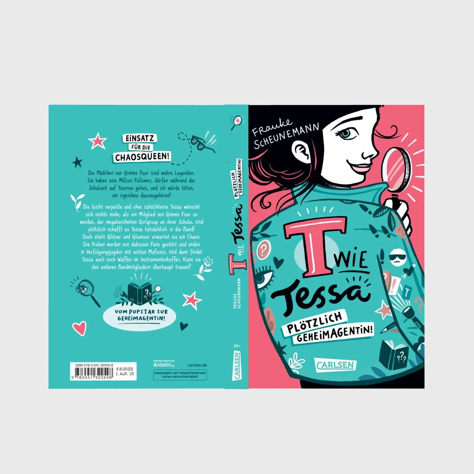 Bild: 9783551322548 | T wie Tessa 1: Plötzlich Geheimagentin! | Frauke Scheunemann | Buch