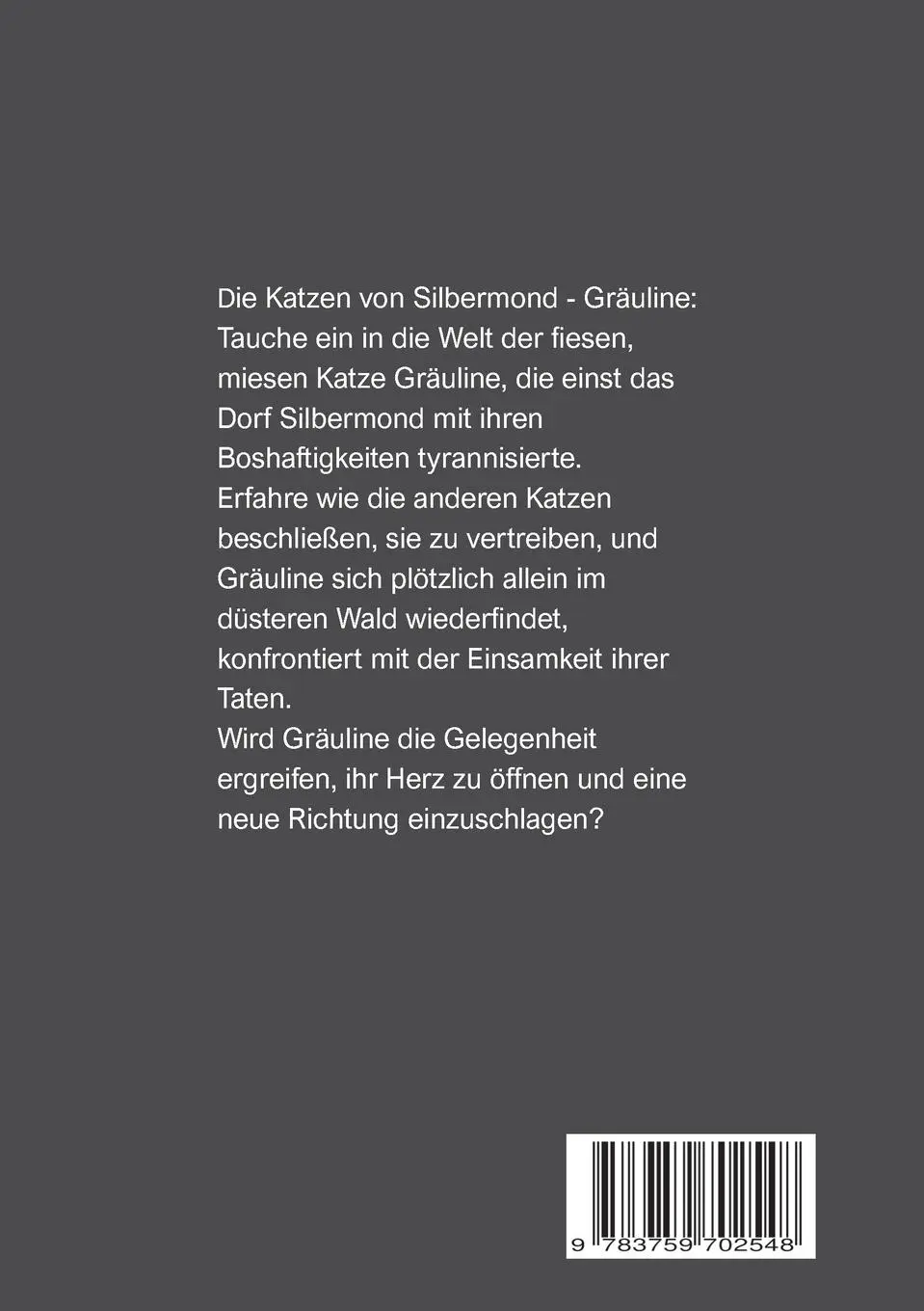 Rückseite: 9783759702548 | Die Katzen von Silbermond | Gräuline | Bea Kors | Taschenbuch | 30 S.