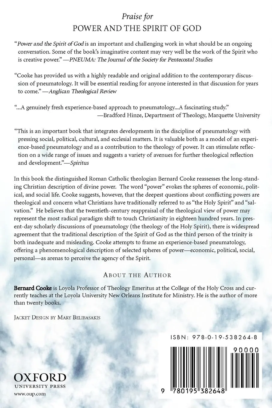 Rückseite: 9780195382648 | Power and the Spirit of God | Toward an Experience-Based Pneumatology