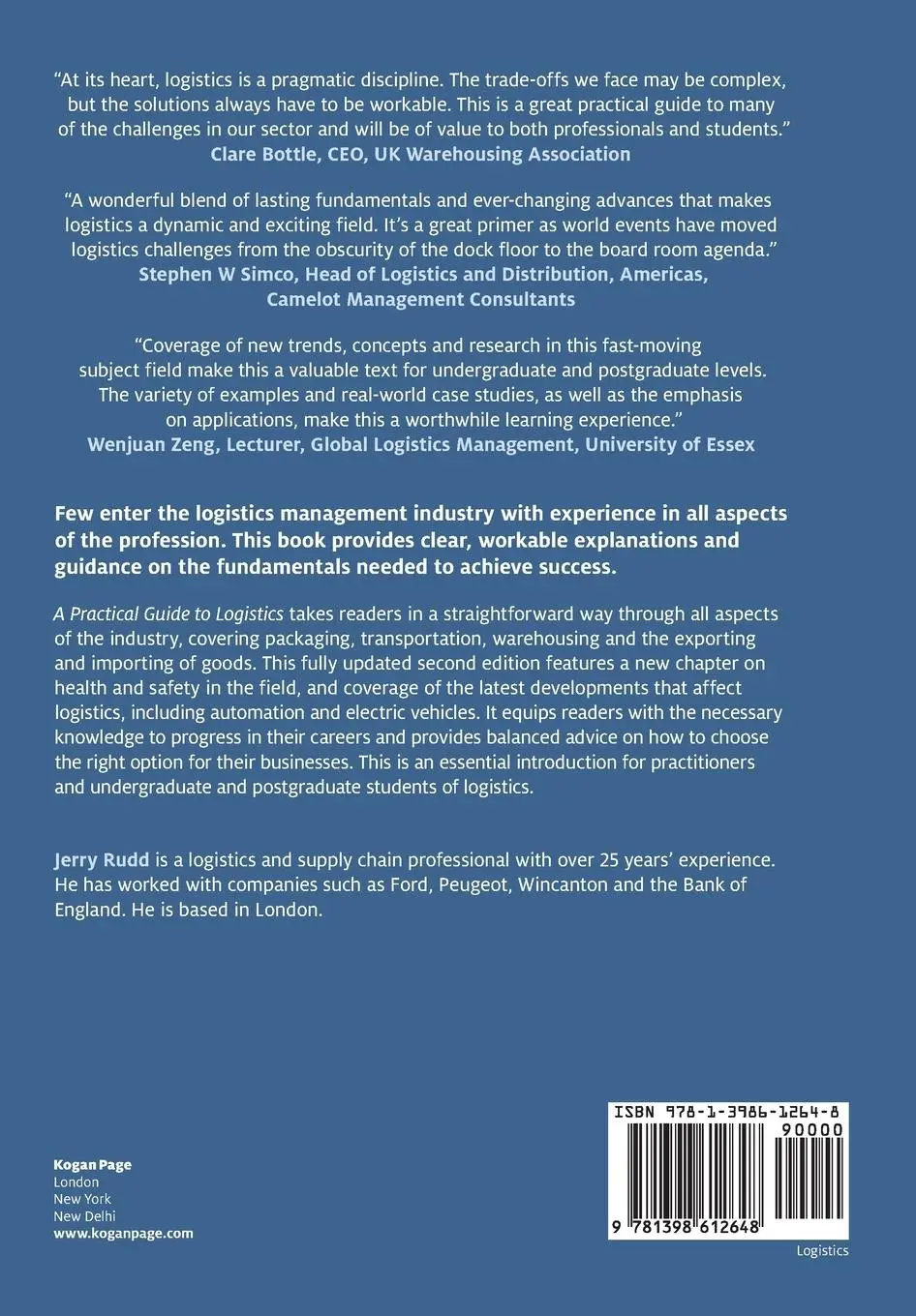 Rückseite: 9781398612648 | Practical Guide to Logistics | Jerry Rudd | Taschenbuch | Englisch