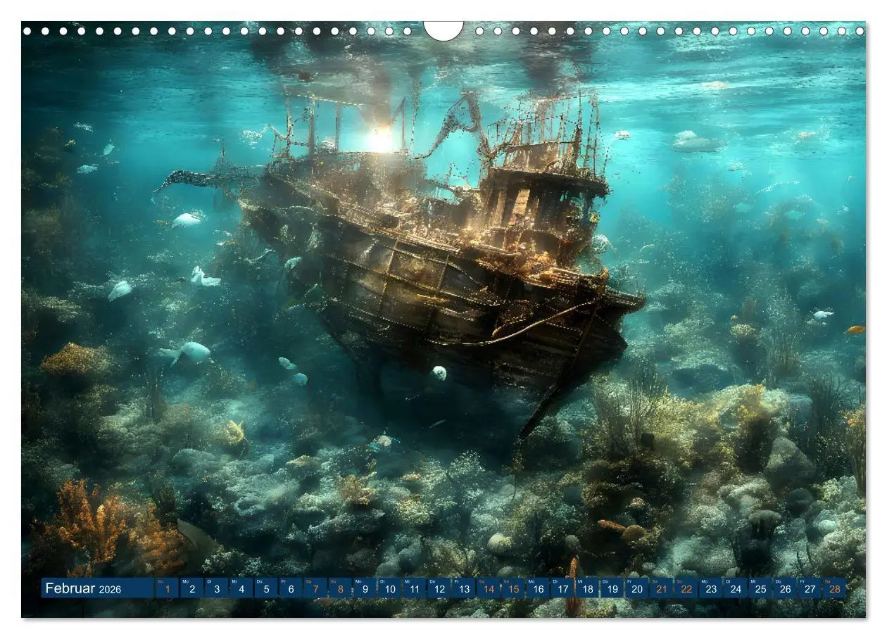 Bild: 9783457292648 | Unterwasserwelt der Wracks 2026 (Wandkalender 2026 DIN A3 quer),...