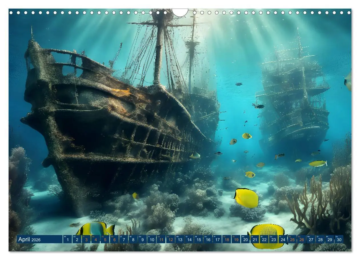 Bild: 9783457292648 | Unterwasserwelt der Wracks 2026 (Wandkalender 2026 DIN A3 quer),...