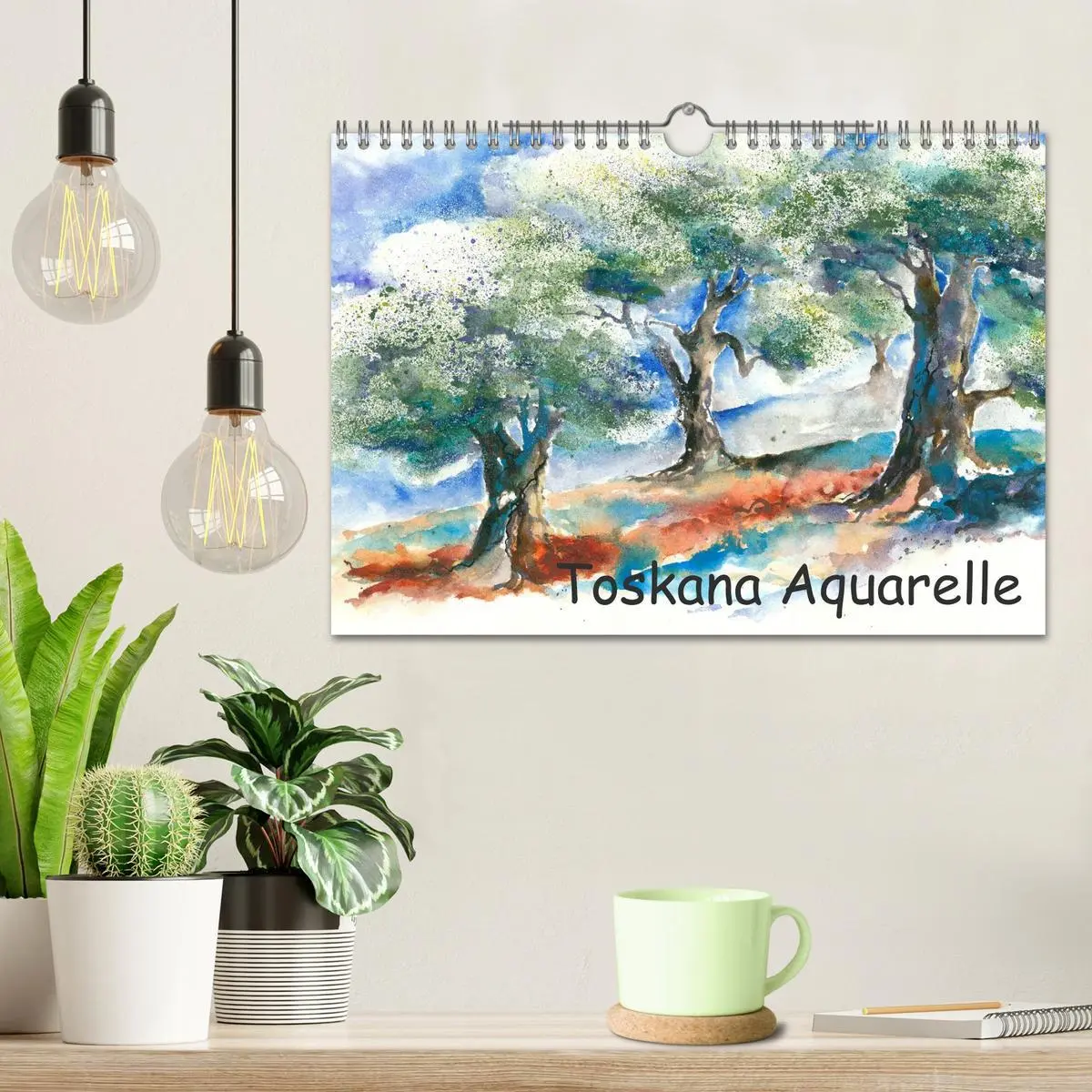 Bild: 9783516072648 | Toskana Aquarelle (Wandkalender 2026 DIN A4 quer), CALVENDO...
