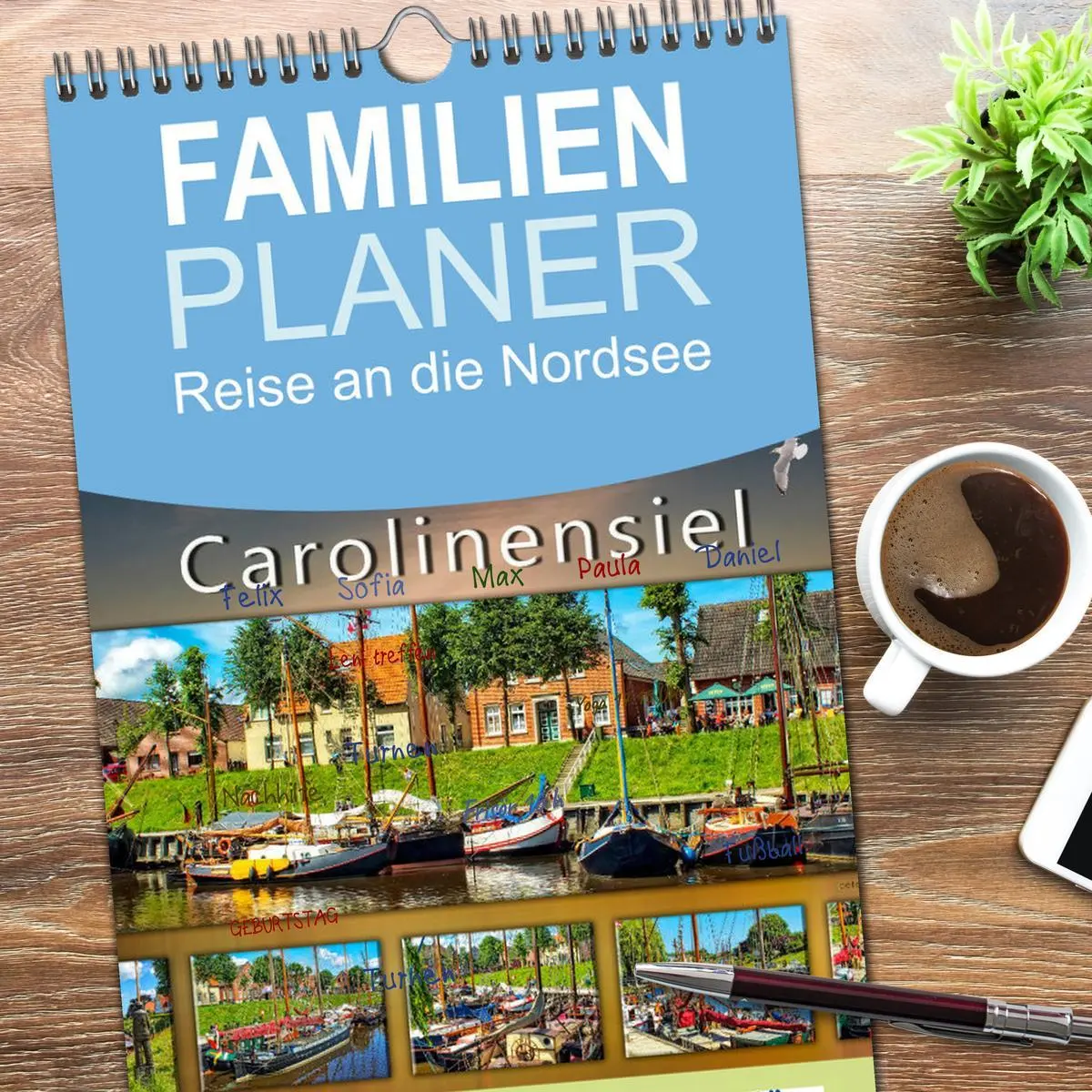 Bild: 9783516522648 | Familienplaner 2026 - Reise an die Nordsee - Carolinensiel mit 5...